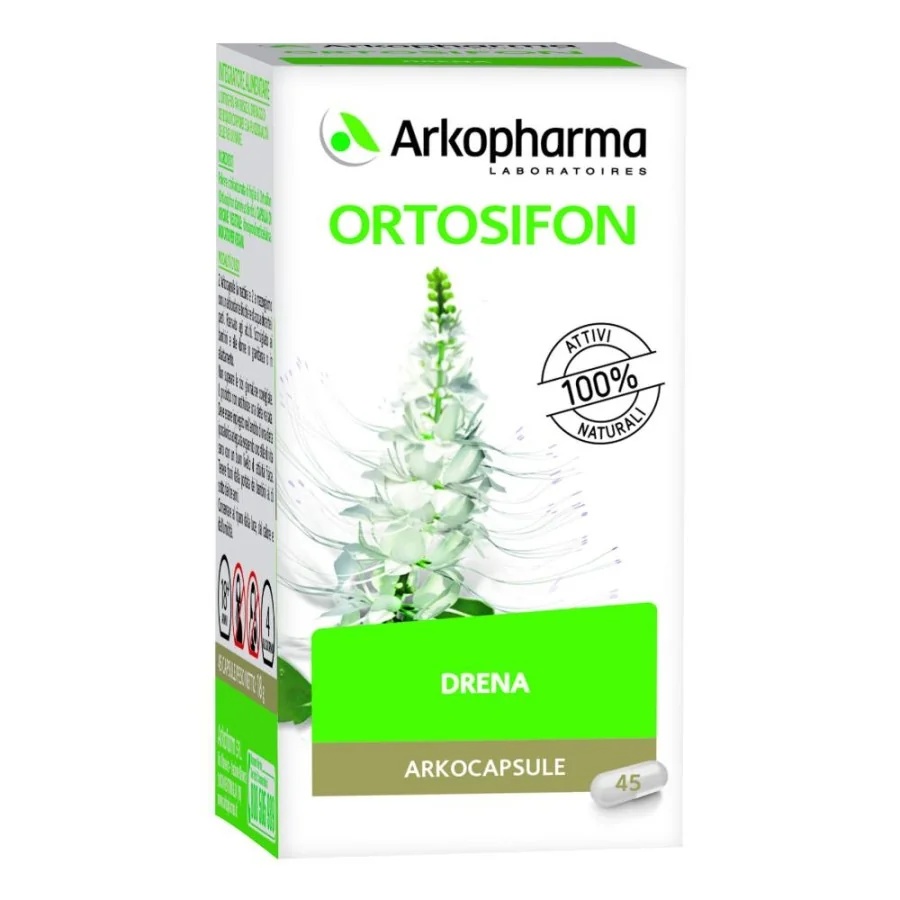 ARKOPHARMA Arkopharma Ortosiphon 45 capsules Drainage van lichaamsvloeistoffen