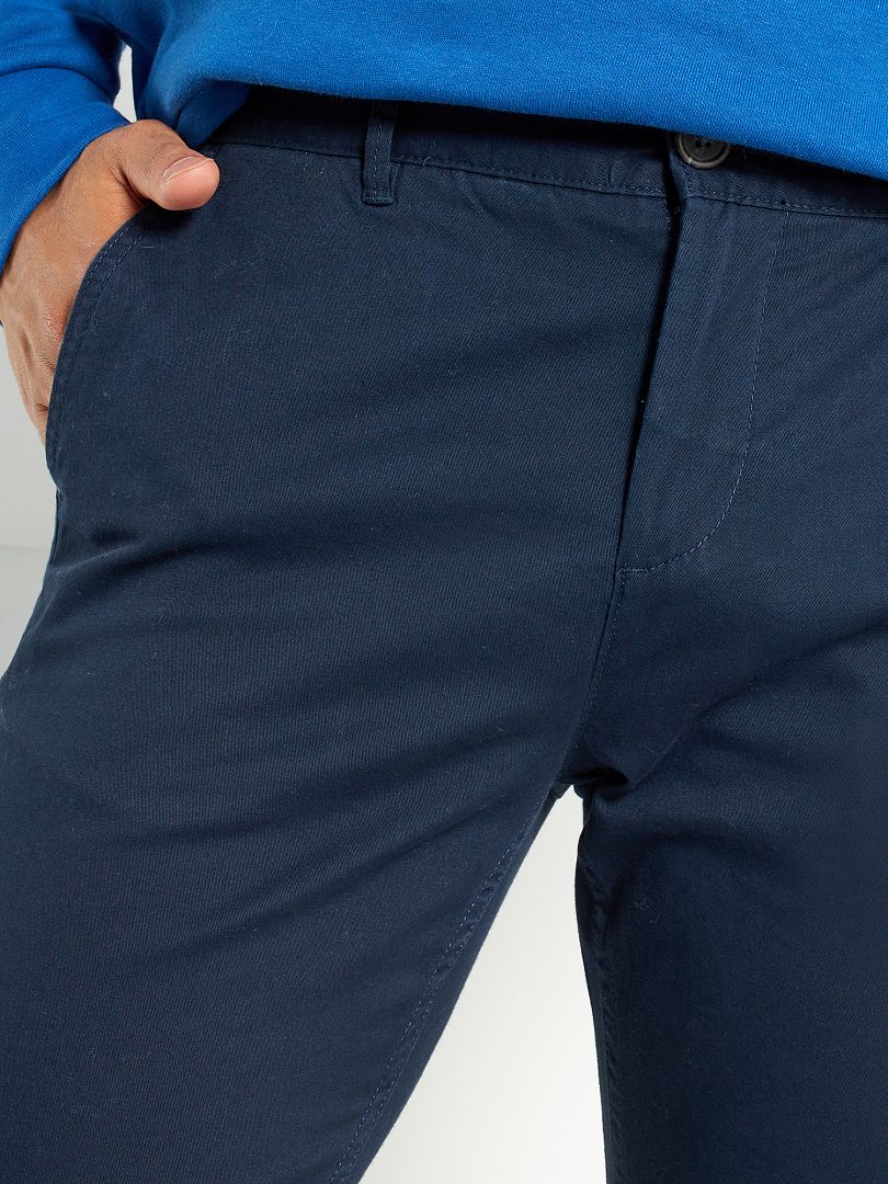 Slim fit chino broek maat L30 - blauw