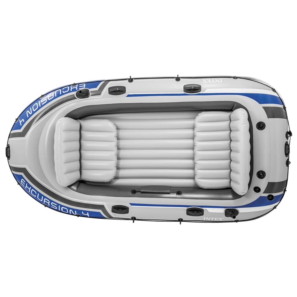  Intex Excursion 4 set gumenjaka s trolling motorom i postoljem