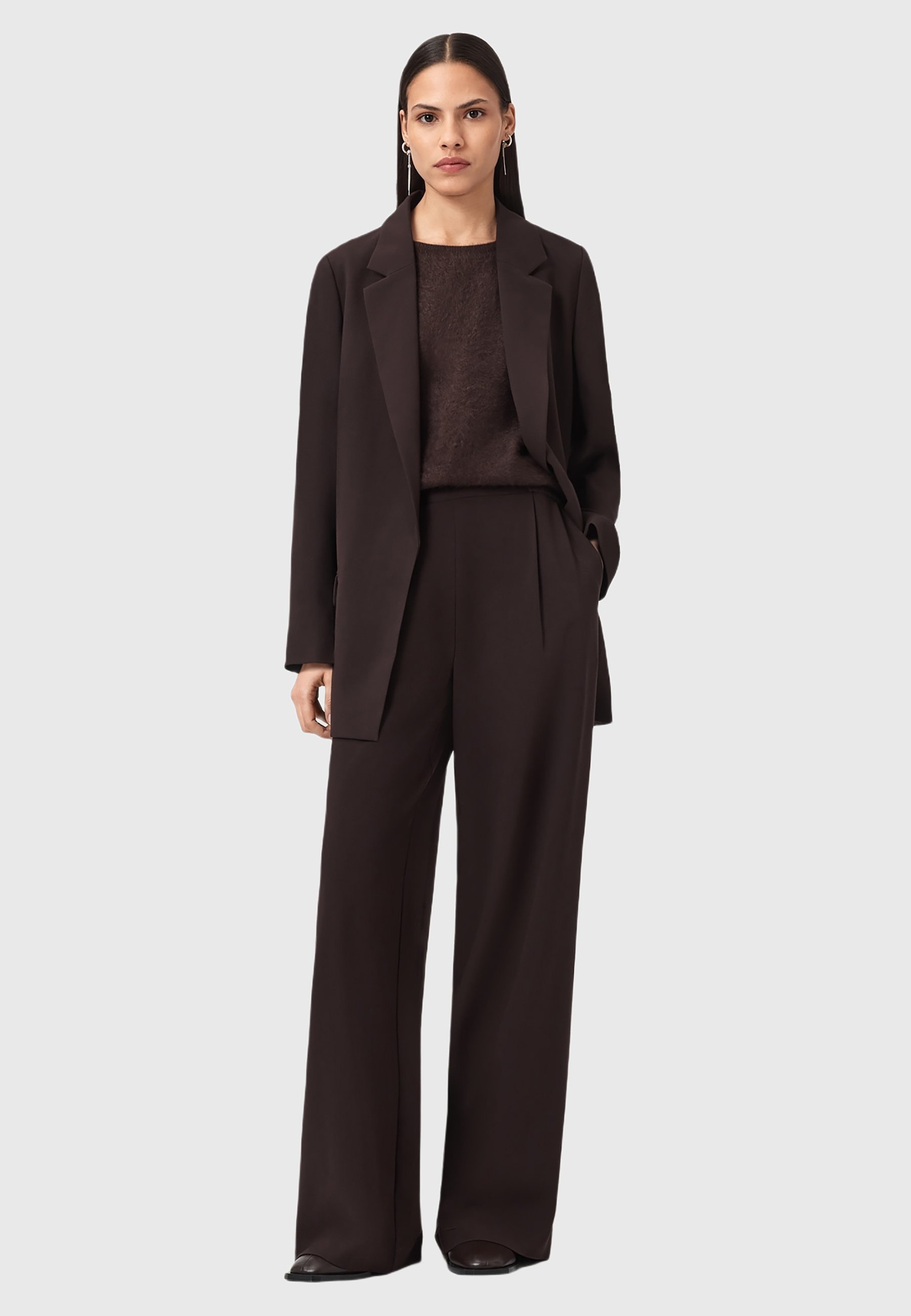 Pantalon AllSaints ALEIDA - rouge bordeaux