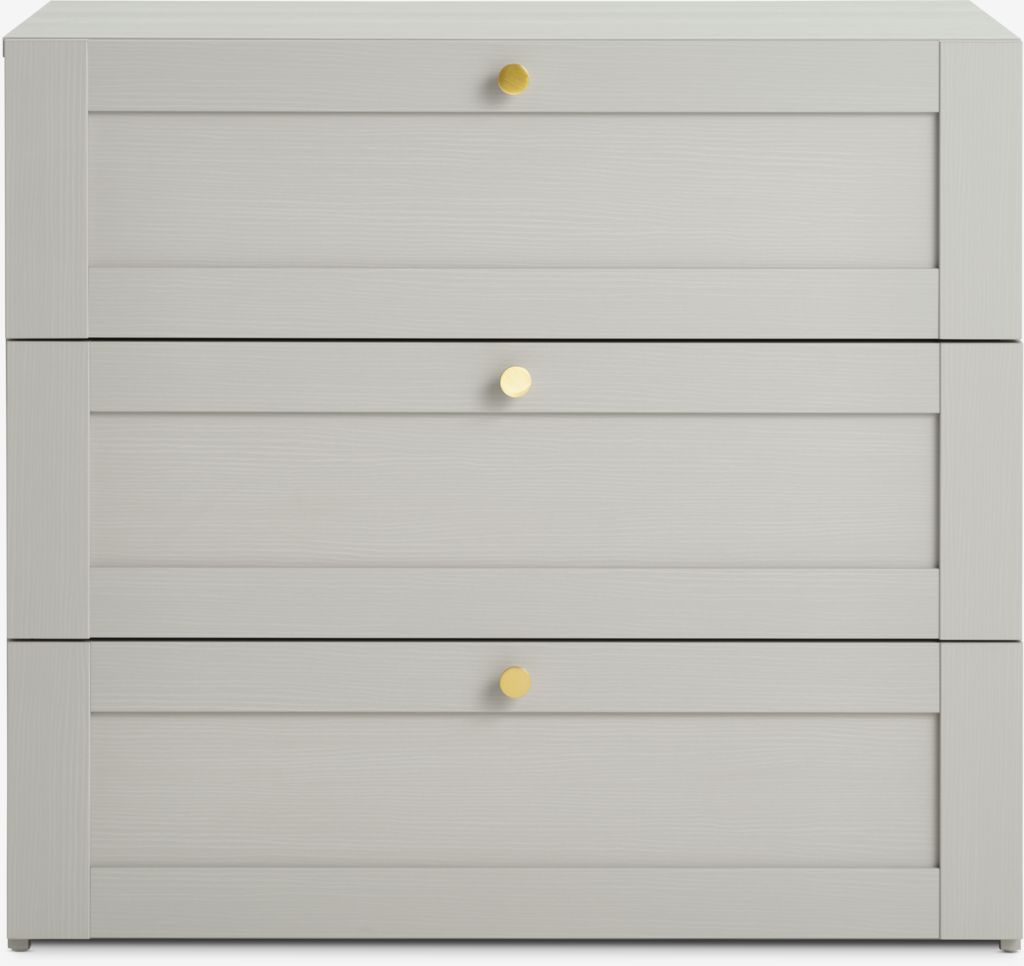 FRAMLEV FRAMLEV Komoda s 3 ladice, siva