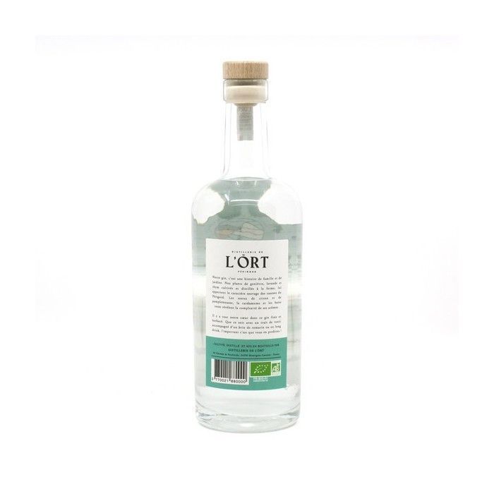 Gin de Nos Jardins Distillerie de l'Ort 44° ECOLÓGICO 70cl
