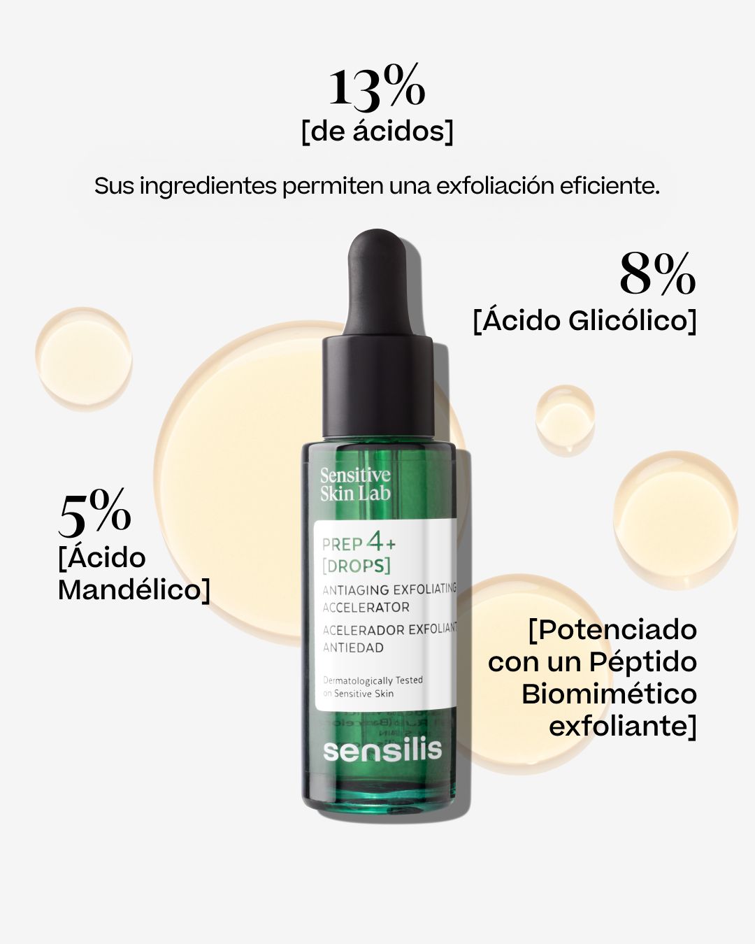 „Prep4 Drops“ senėjimą stabdantis šveičiamasis greitintuvas Veido kosmetika iš vaistinės