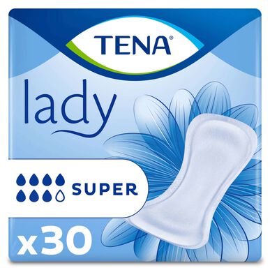 Tena Lady Super inkontinensskydd 30 enheter