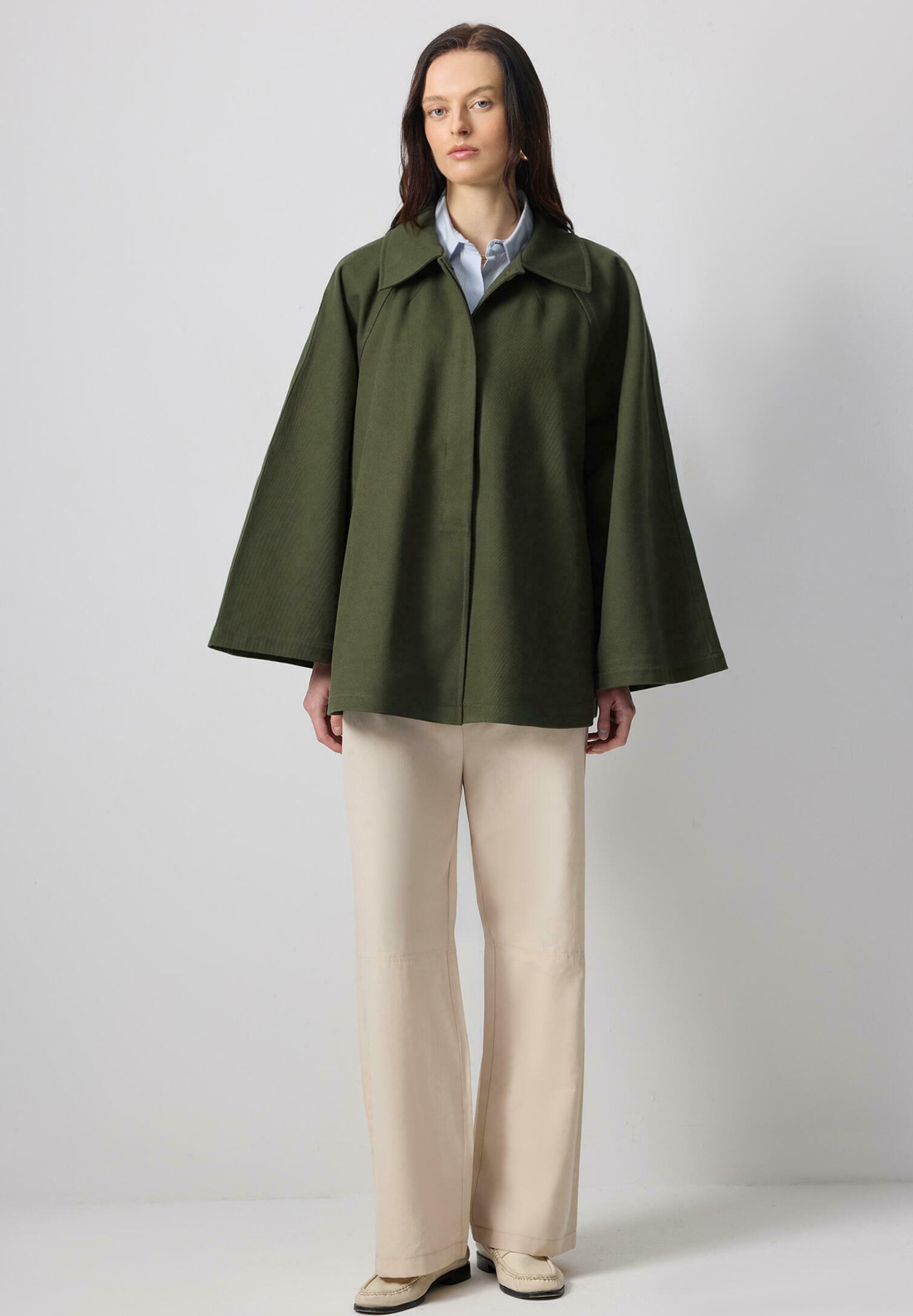 Touché Privé GABARDINE - Summer jacket - khaki