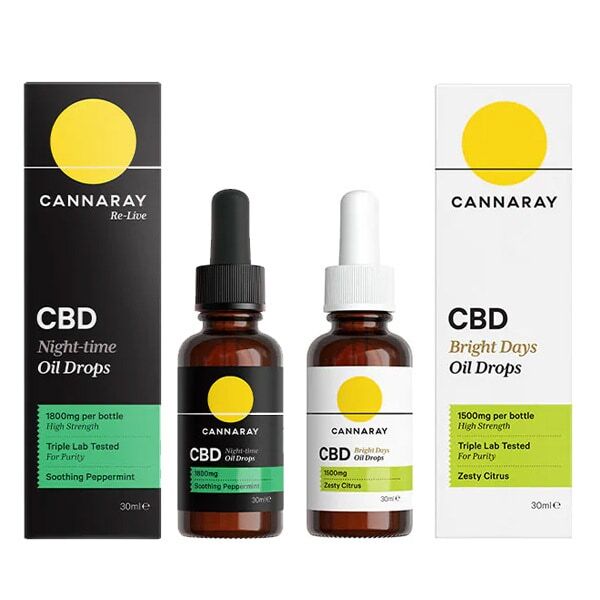 Cannaray CBD-Öl-Set für Tag und Nacht | Gesundheit | Superdrug
