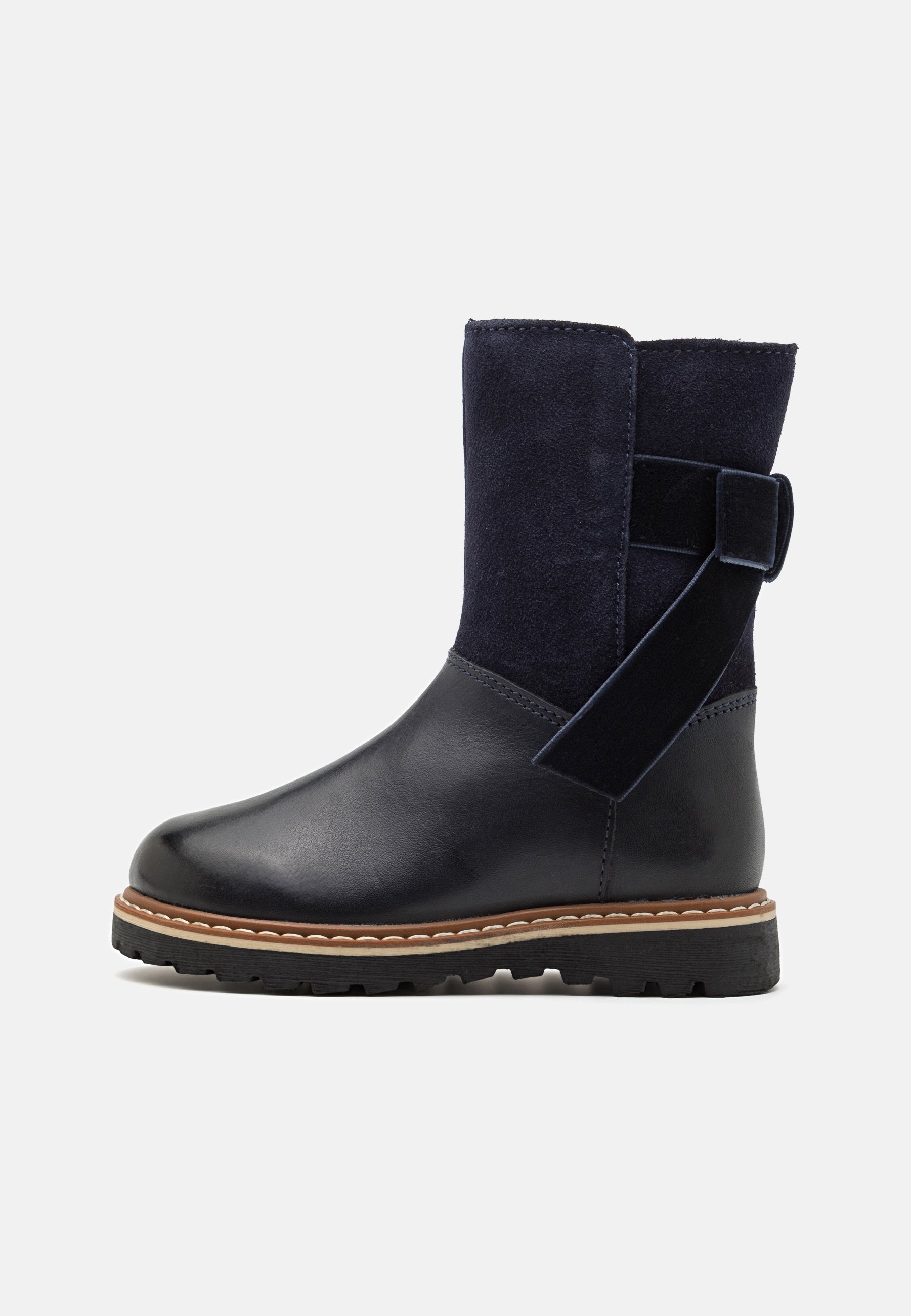 Friboo LEATHER - Stivali invernali - blu scuro