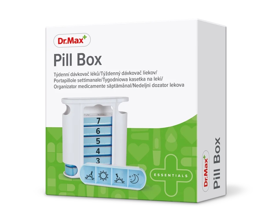 DR. MAX Dr.Max Pill Box wekelijkse pillenorganizer 4 x 7