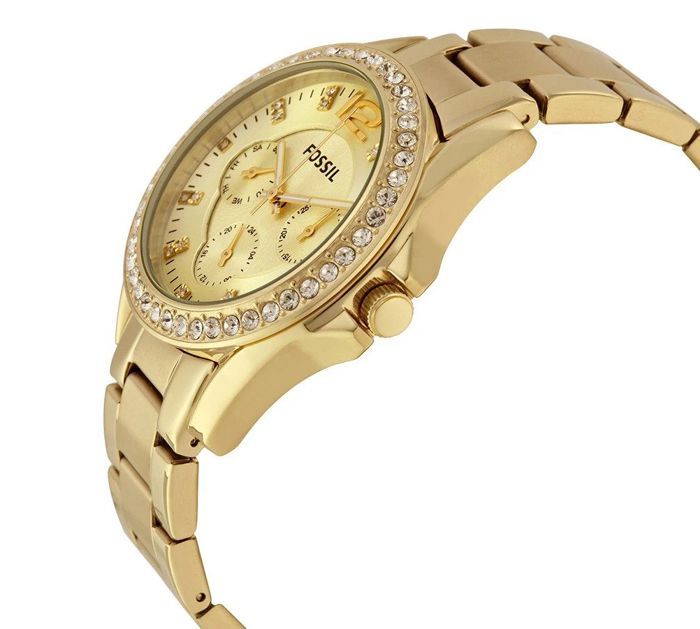 Montre Femme - Fossil - Riley ES3203 - Acier poli - Quartz - Analogique
