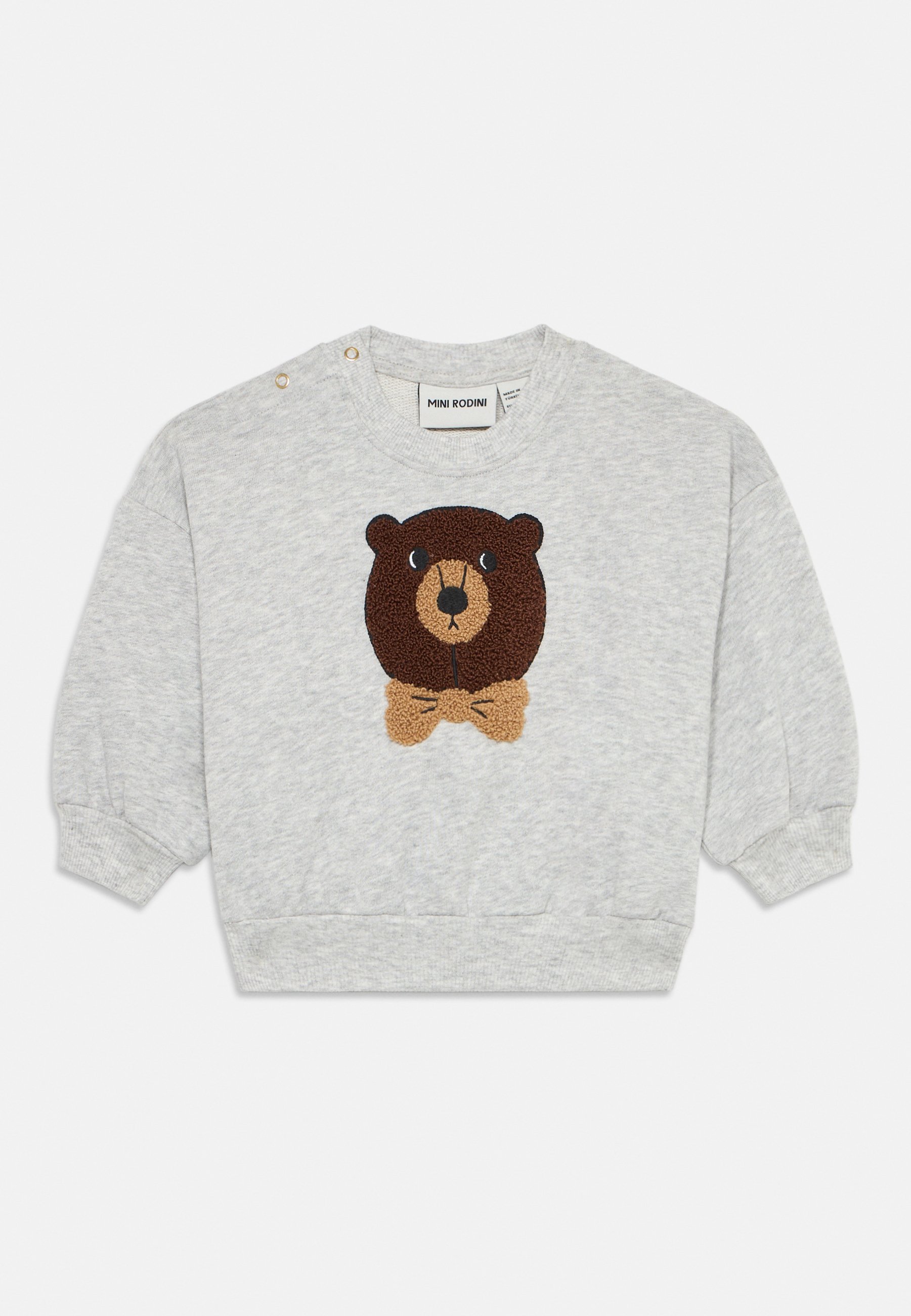 Mini Rodini BEAR UNISEXE - Sweat-shirt - gris chiné