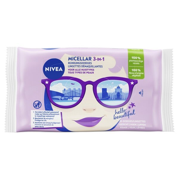 NIVEA мицеларне 3-у-1 марамице за чишћење<br>25 комада