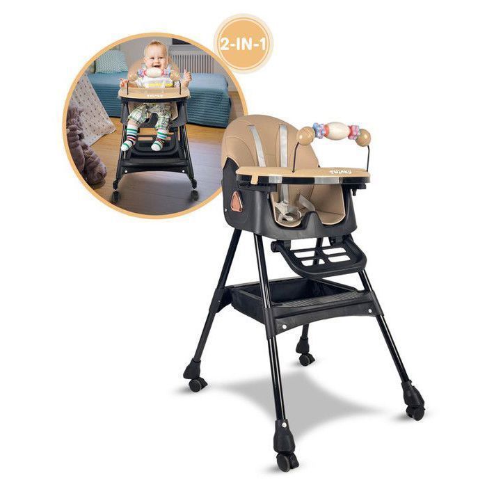 Cadeira Alta Twinky® SWING para Bebê | Conversível, Dobrável e Ajustável | Assento Confortável para Refeições de 6 Meses a 3 Anos | Multifuncional