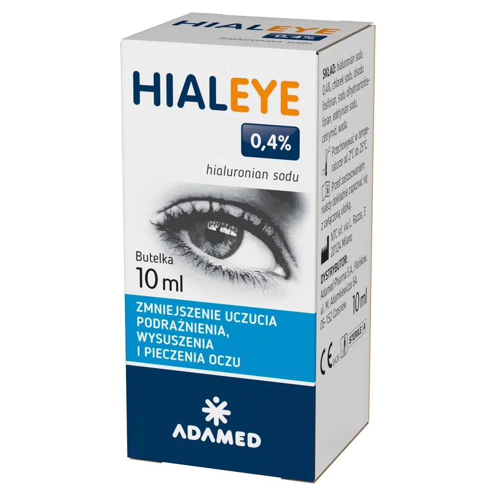 Hialeye 0,4%, Nawilżające krople do oczu