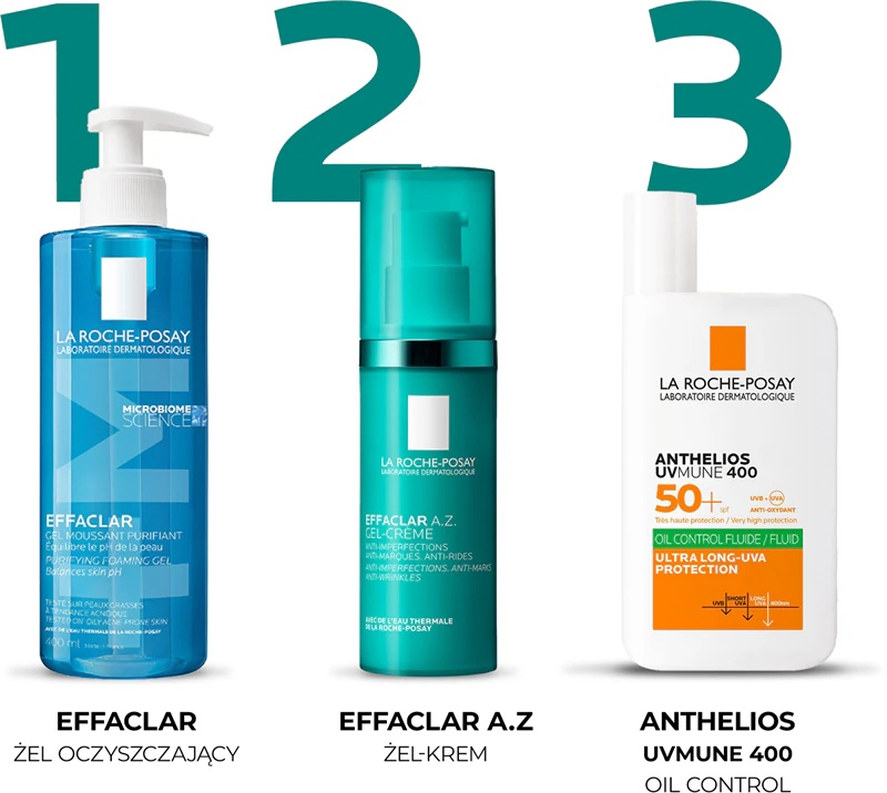 La Roche-Posay Effaclar AZ gēla krēms pret pinnēm pakļautām ādas nepilnībām