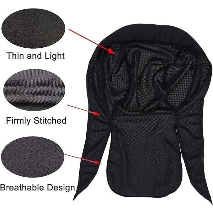Fahrrad-Bandana, schnelltrocknend, atmungsaktiv, verstellbar, UV-Schutz, atmungsaktiver Schal