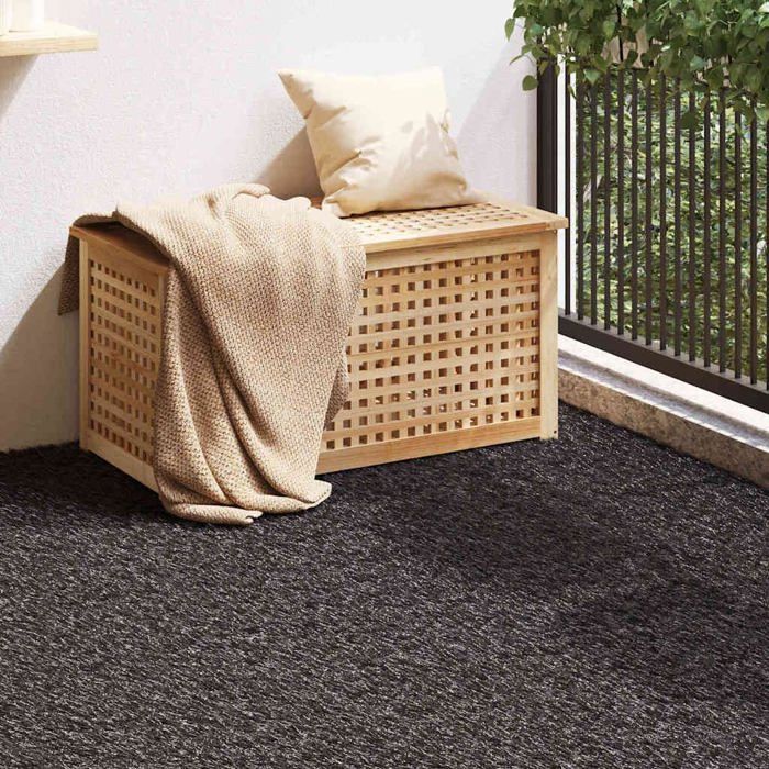 Césped artificial - vidaXL - Negro - 500x100 cm - Polipropileno - Altura del pelo 4 cm - Resistente a la intemperie