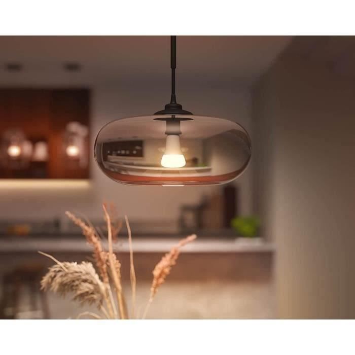 Bombilla LED Philips Hue White Ambiance, casquillo E27, equivalente a 75 W, 1100 lúmenes, compatible con Bluetooth, paquete de 2 unidades.