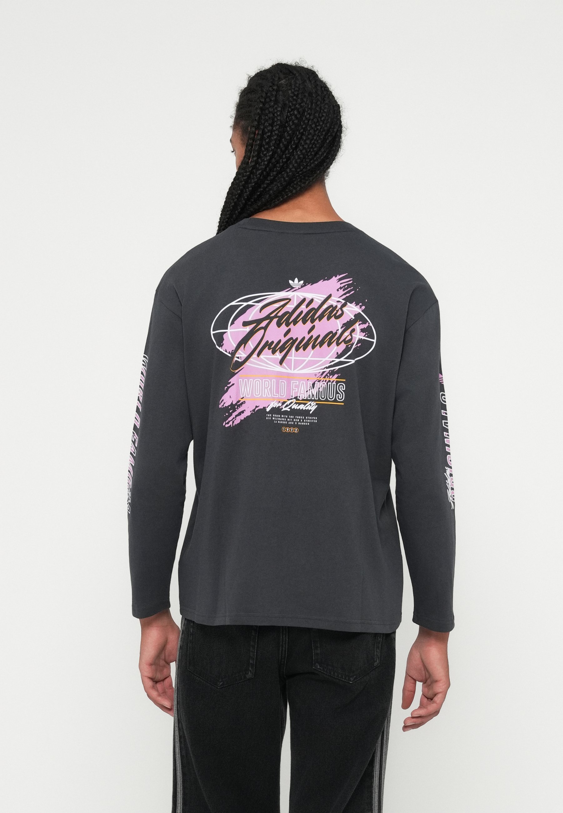 adidas Originals GRAPHIC UNISEX - Top met lange mouwen - antraciet