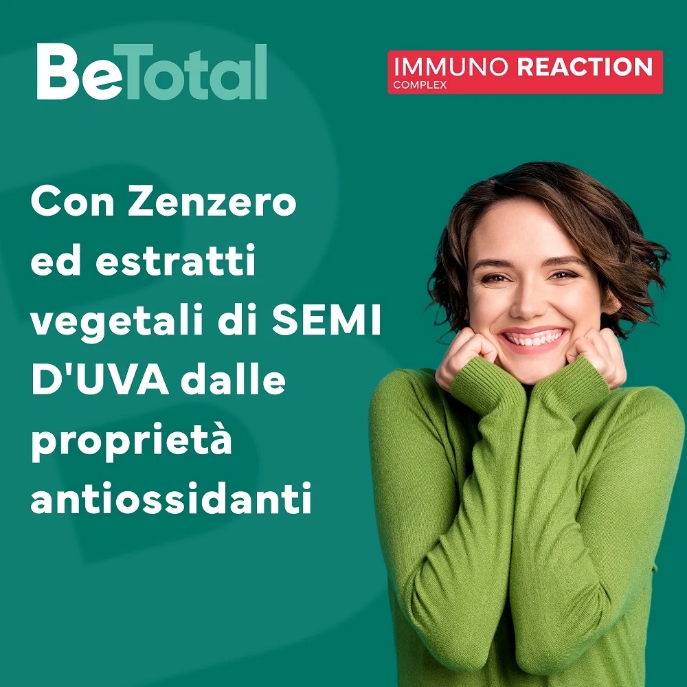 BE-TOTAL Be-Total Immuno Reaction 8 flacons Complément alimentaire Défense immunitaire Vitamine C