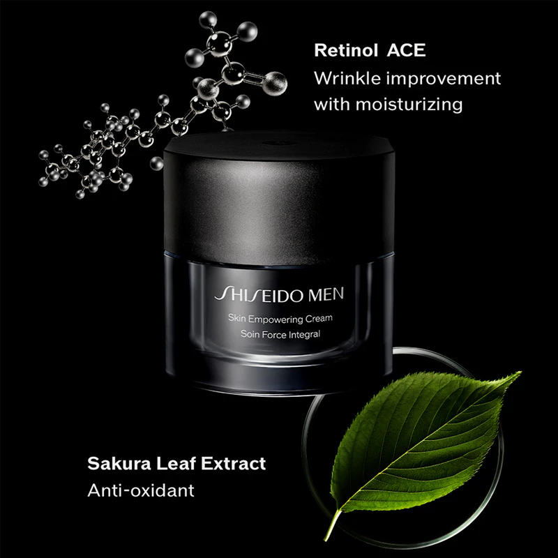 Creme Shiseido Men Skin Empowering Advanced, creme fortalecedor e redutor de rugas