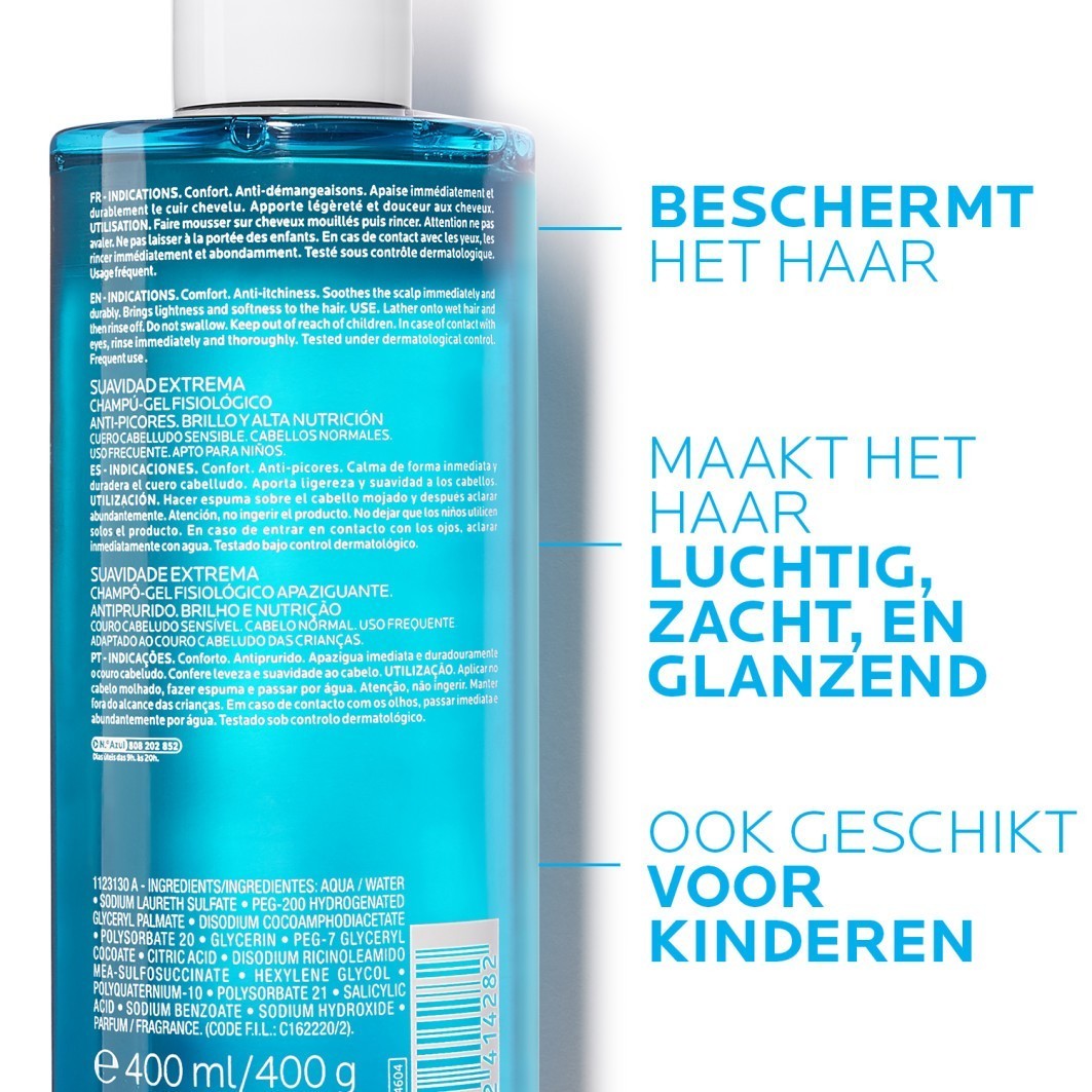 La Roche-Posay Kerium ypač švelnus šampūnas, 400 ml
