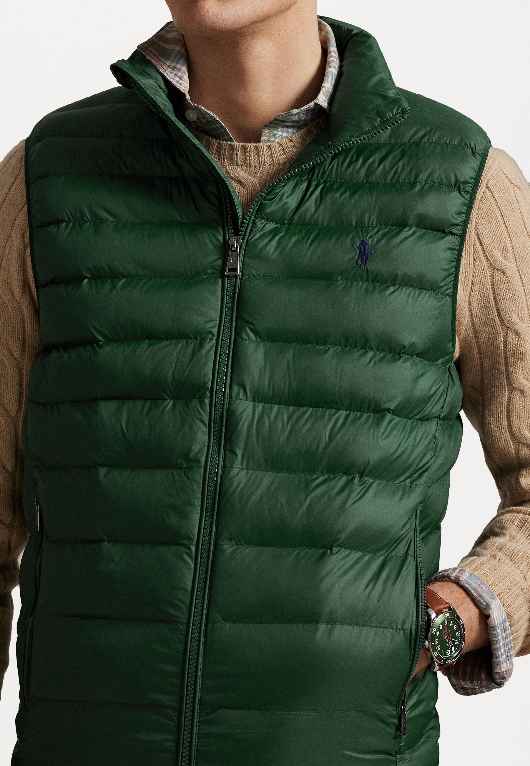 Polo Ralph Lauren THE COLDEN PACKABLE GILET - Vest - collegegroen