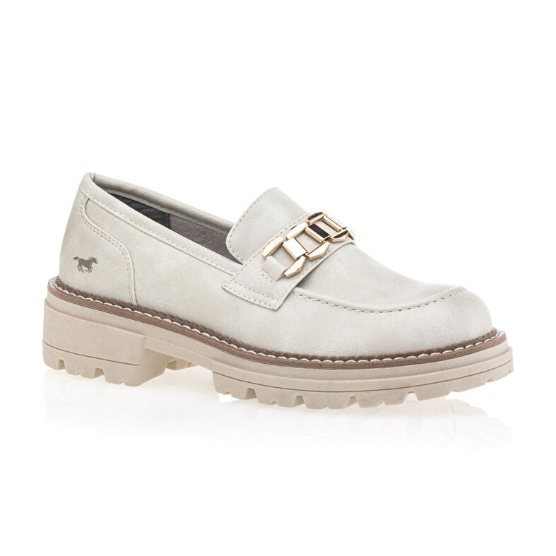 Mocassins / chaussures bateau Femme Beige