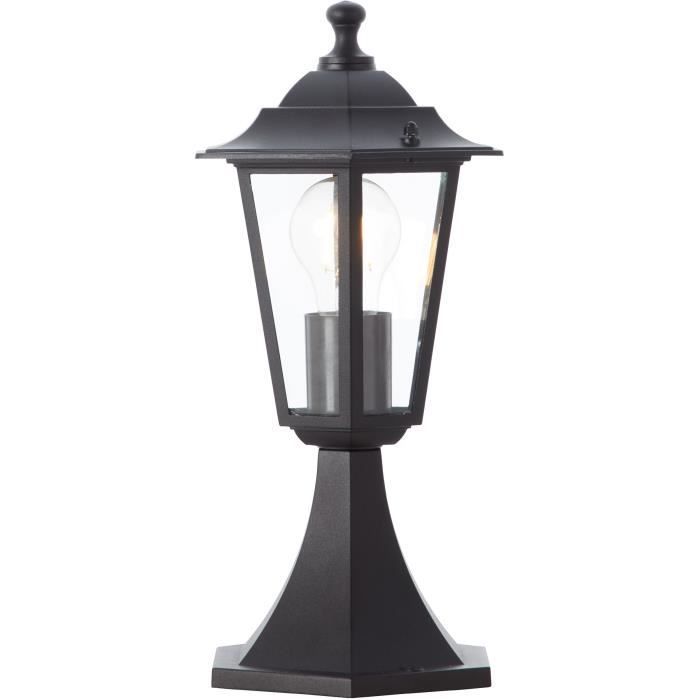 Bolardo exterior - BRILLIANT - CARLEEN - Metal/cristal - Negro - IP44