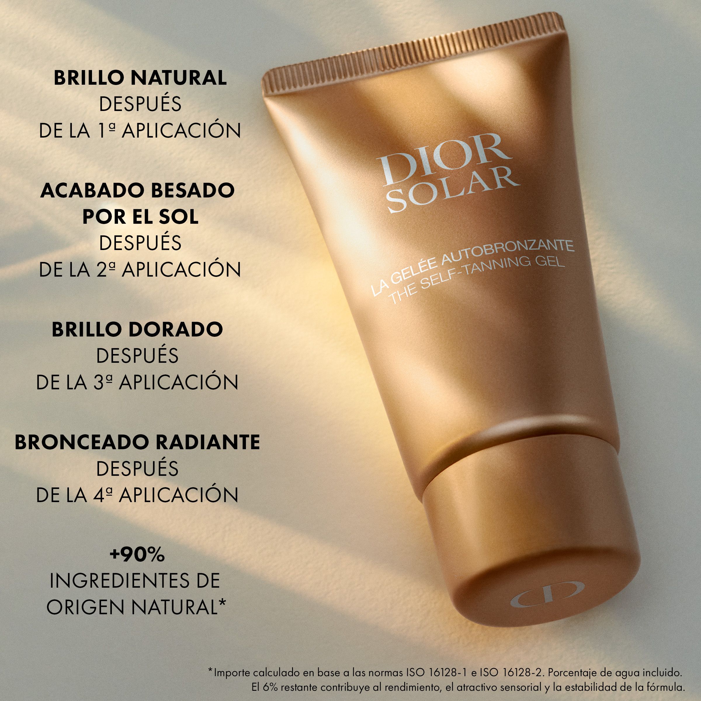„Dior Solar“ savaiminio įdegio veido gelis Prabangios tikslinės procedūros