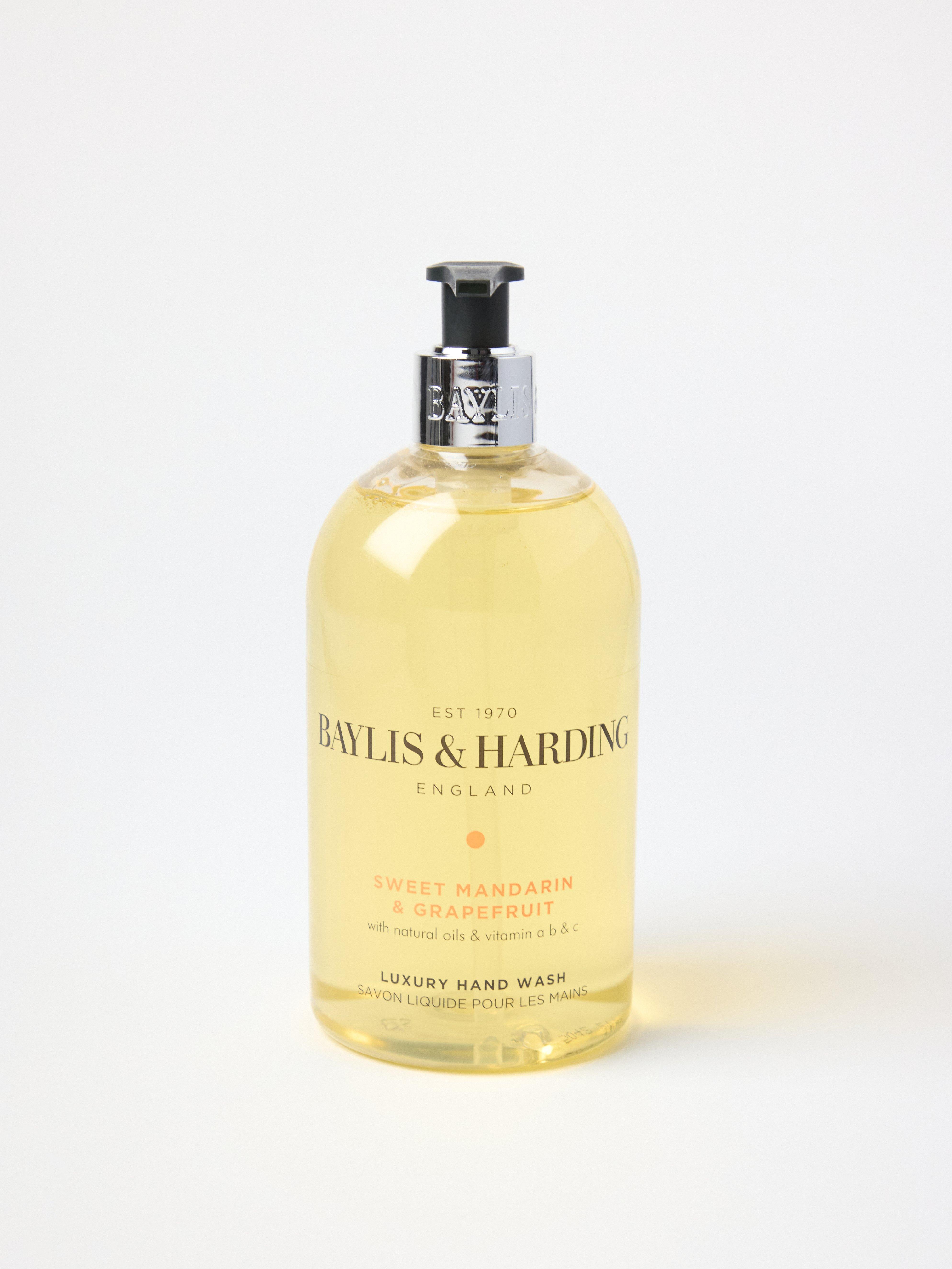 Savon liquide pour les mains Baylis & Harding Mandarine douce et pamplemousse, sans colorant