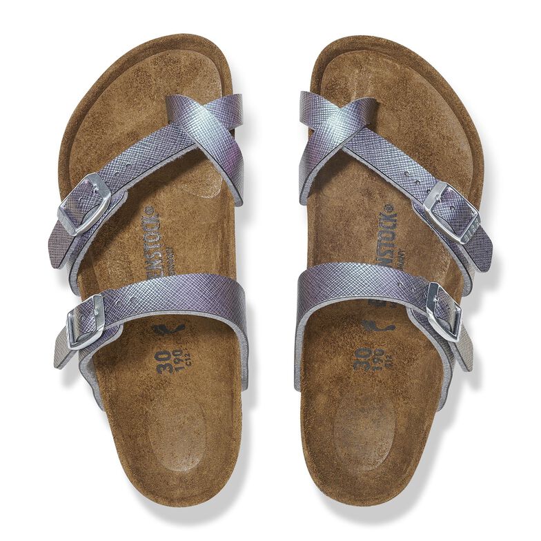 Mayari Kids Birko-Flor goffrata - Saffiano Iridescent Viola Saffiano Iridescent Viola