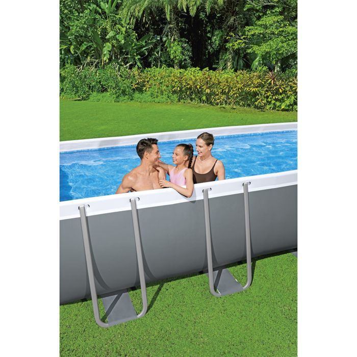 Piscine Hors-sol Tubulaire Bestway Power Steel 549x274x122 cm Épurateur à Cartouche de 5 678 L/H Bâche et Échelle