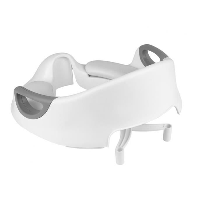 Toilette enfant - Siège réducteur WC pour enfants antidérapant avec poignées et assise rembourrée - blanc
