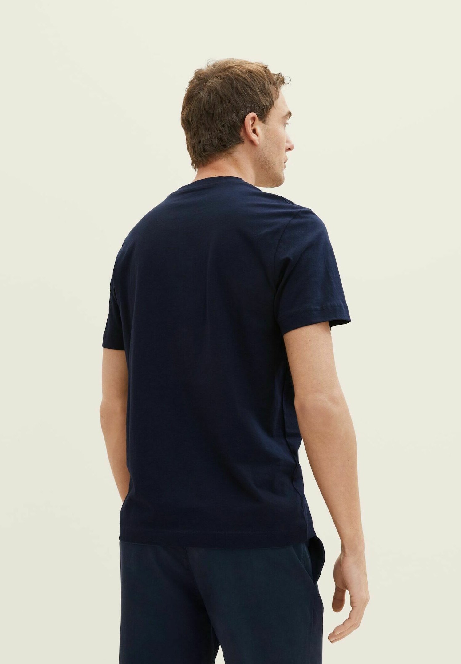 TOM TAILOR LOGO - T-shirt met print - hemelsblauw