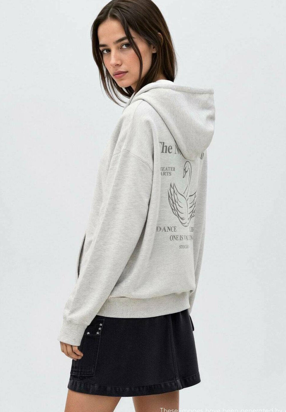 Moletom com capuz Mango Kids TEEN - cinza claro mesclado