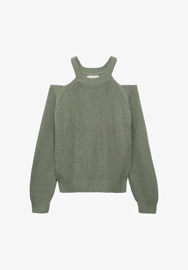 Mango Kids TIENERS MET KORTE MOUWEN - Trui - kaki