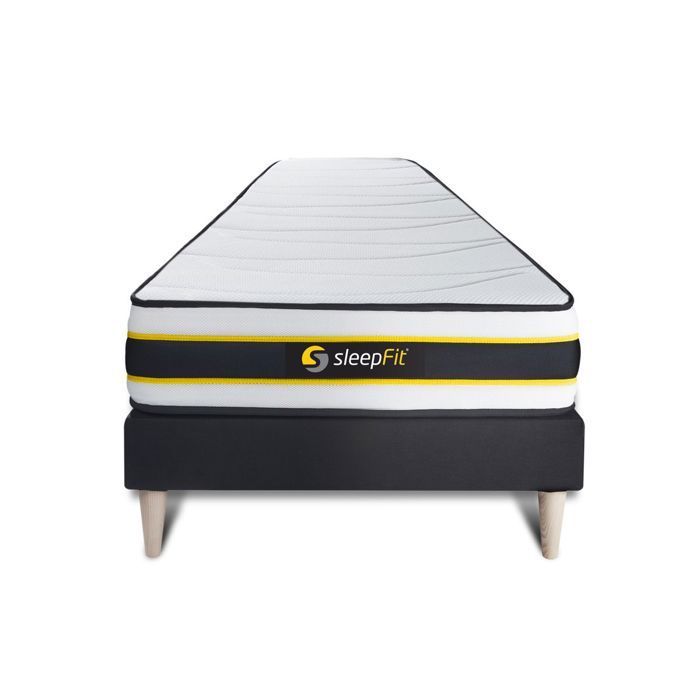 Ensemble sommier + matelas FLEXY ressorts ensachés et mémoire de forme 90x190