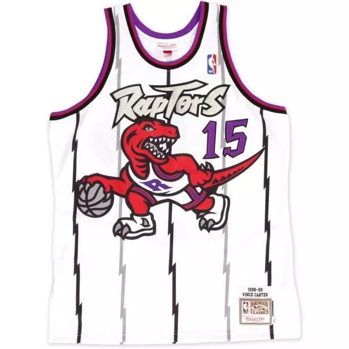 NBA Vince Carter Toronto Raptors Trikot 1998-99 Mitchell & Ness Hardwood Classics Weiß -Mitchell & Ness- Größe: M