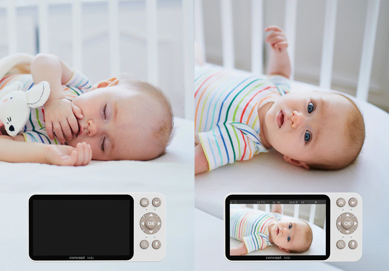 Concept KIDO KD5010 digitales Video-Babyphone mit LED-Hintergrundbeleuchtung