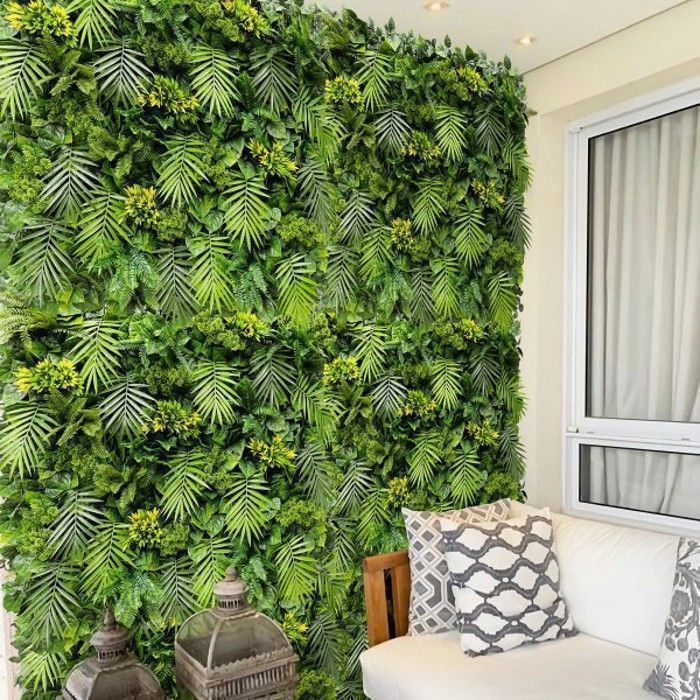 Synthaietik Mur Végétal Artificiel Exotik Vendu en plaque de 1M x 1M décoration intérieur / exterieur