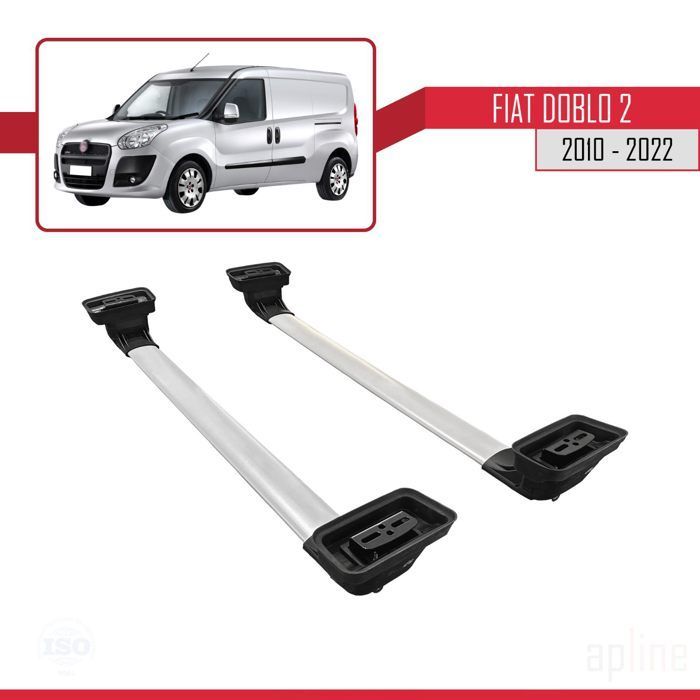 Barras de techo - ACE-3 - Fiat Doblo 2 - Aluminio - 2 barras - Carga útil < 300 kg