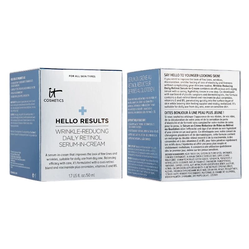 Hello Results dnevni serum-krema s retinolom za smanjenje bora 50 ml - IT Cosmetics