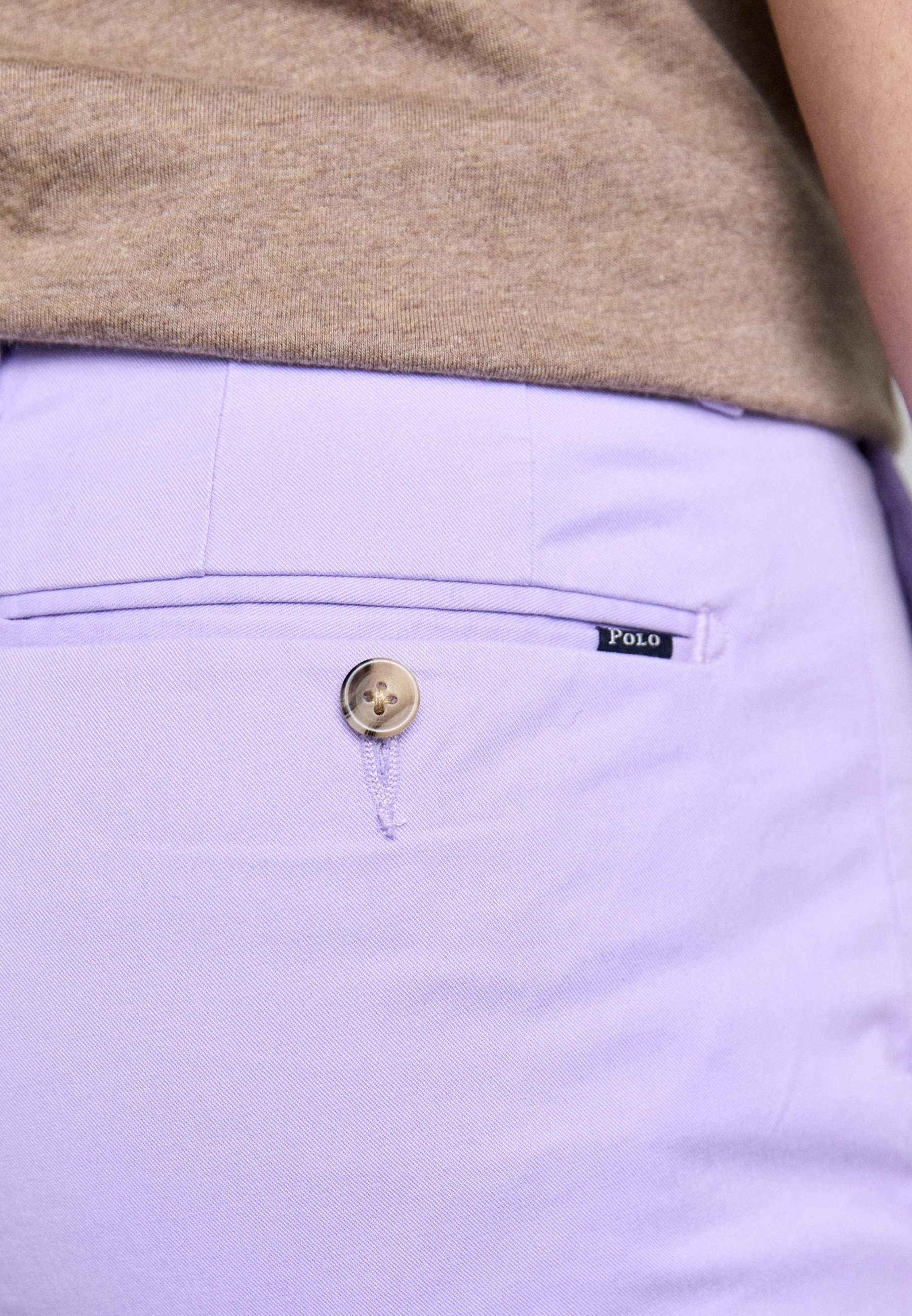 POLO RALPH LAUREN STRETCH SLIM FIT CHINO KALHOTY - Chino kalhoty - pudrově fialová