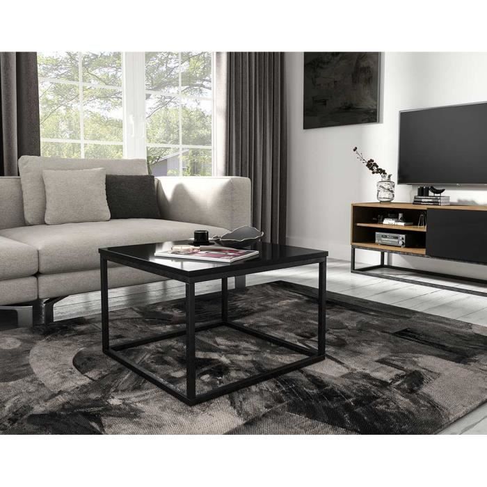 Roman - table basse - 60 cm - Noir