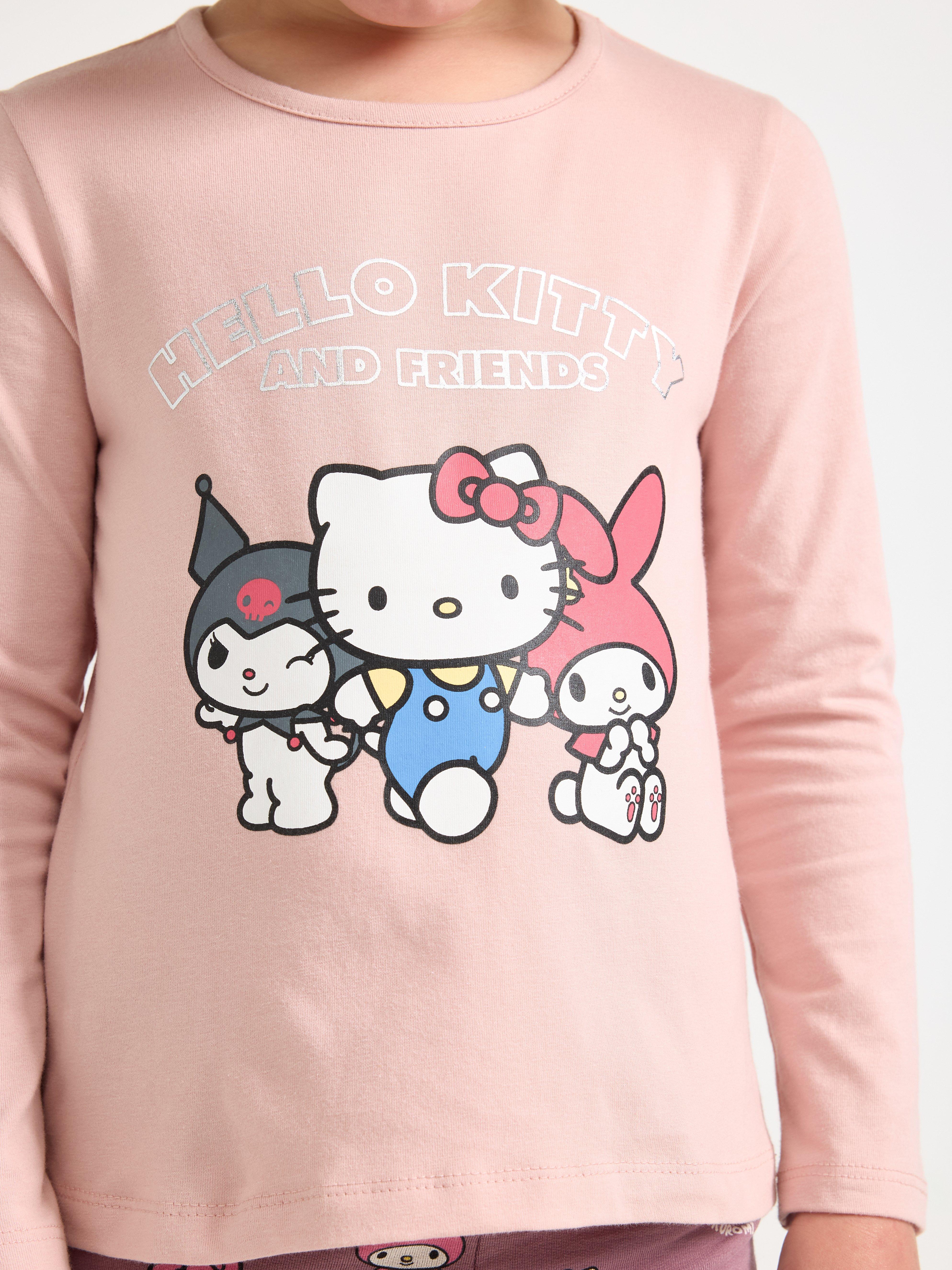 Blusa de manga comprida Hello Kitty rosa-claro