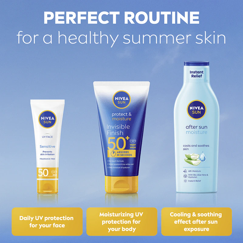 NIVEA SUN Protect & Moisture hydraterende zonnebrandcrème met hyaluronzuur