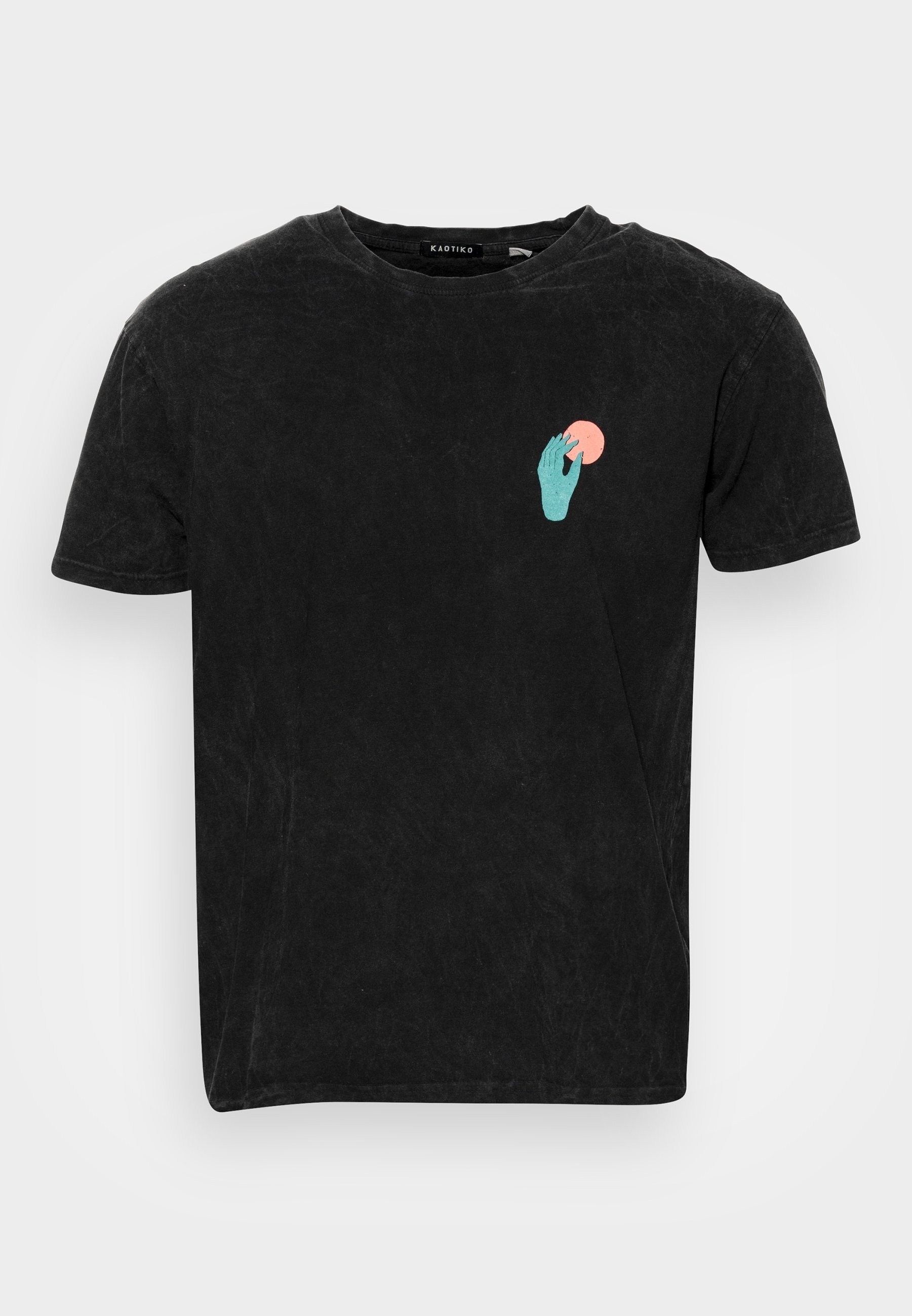 T-shirt met Kaotiko-print - zwart