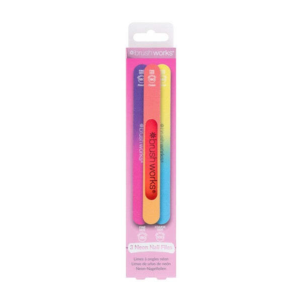 Lime per unghie Brushworks Neon - Confezione da 3