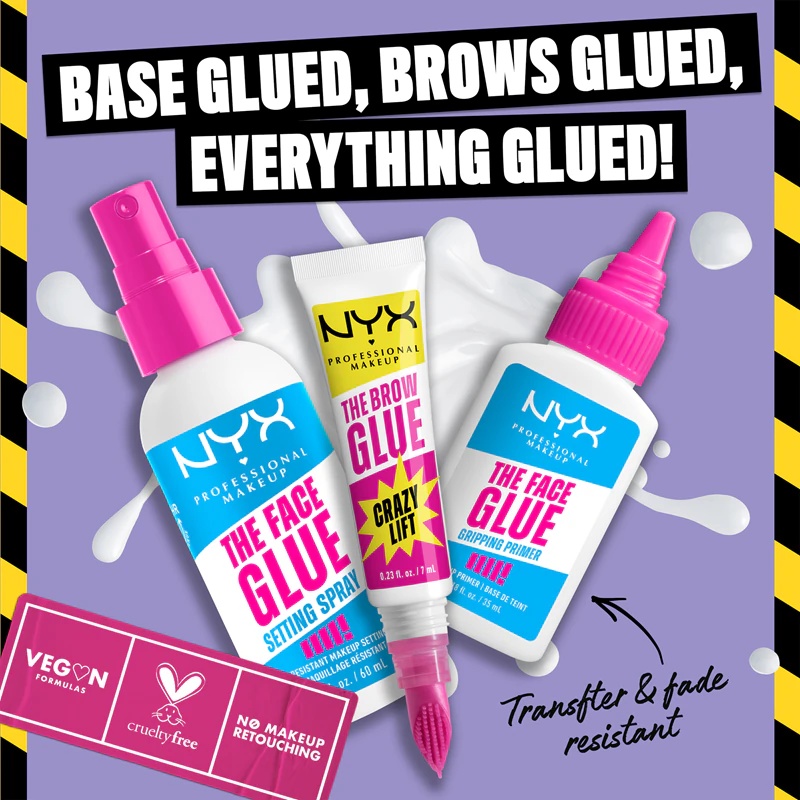NYX Professional Makeup The Brow Glue Crazy Lift ilgai išliekantis antakių gelis