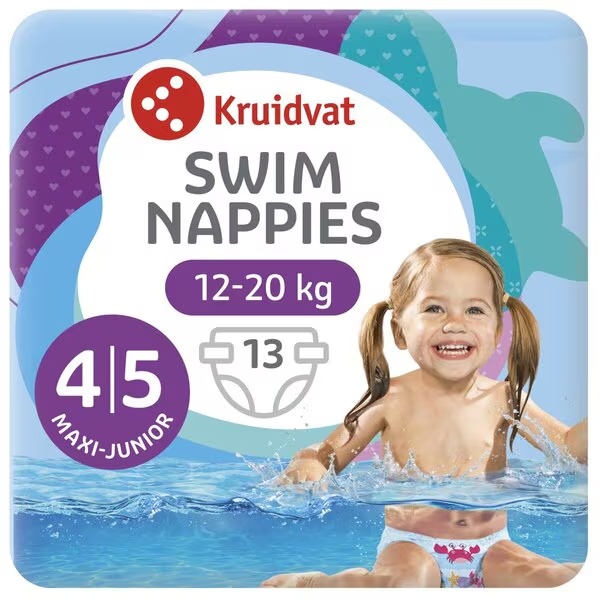 Plavecké plienky Kruidvat 4-5 Maxi-Junior<br>13 kusov